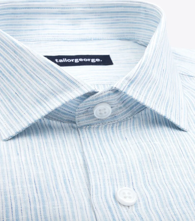 Camisa de popelina blanca lisa de fácil planchado