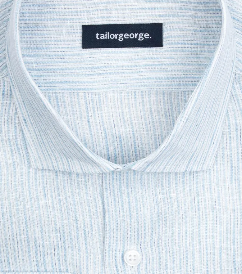 Camisa de popelina blanca lisa de fácil planchado