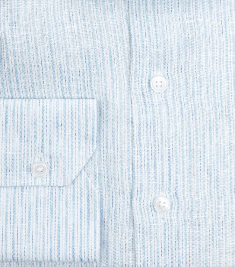 Camisa de popelina blanca lisa de fácil planchado