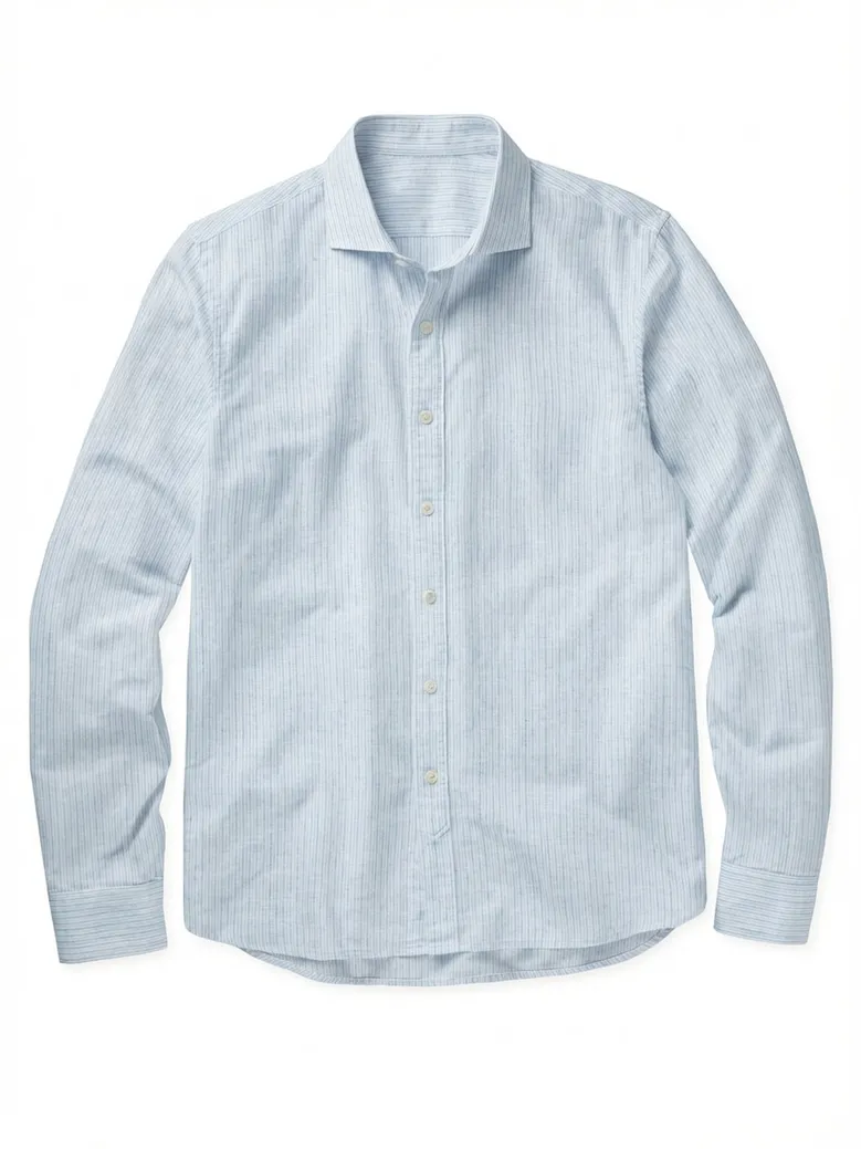 Camisa de popelina blanca lisa de fácil planchado