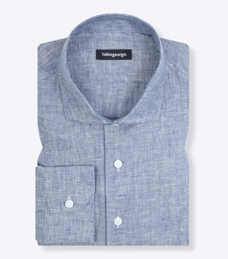 Camisa de popelina blanca lisa de fácil planchado