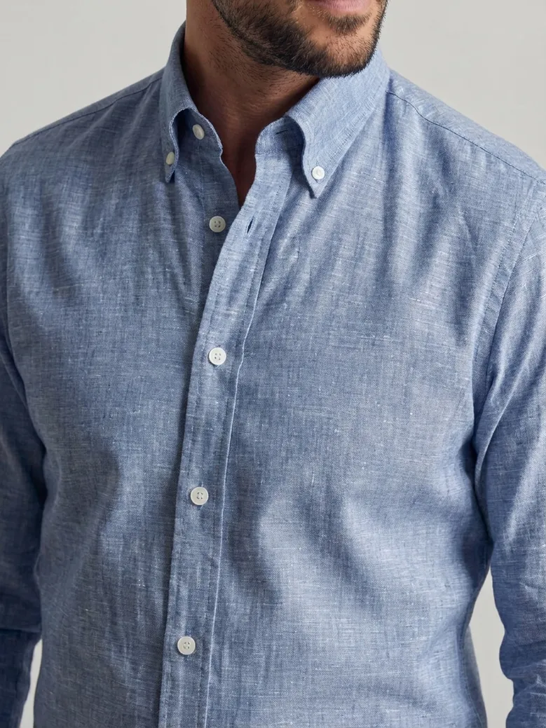 Camisa de popelina blanca lisa de fácil planchado