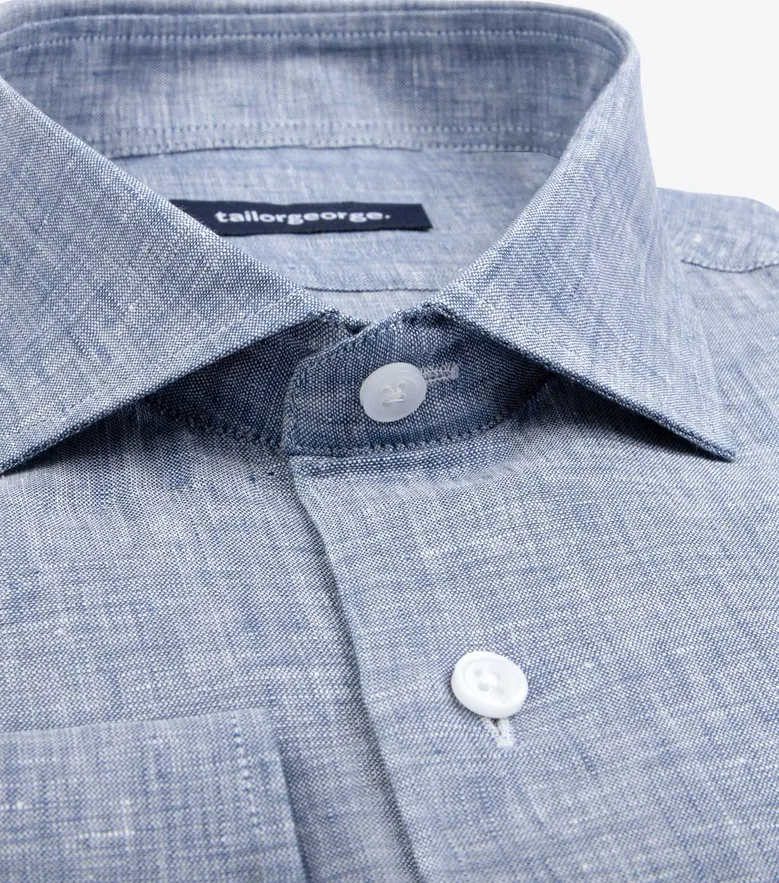 Camisa de popelina blanca lisa de fácil planchado
