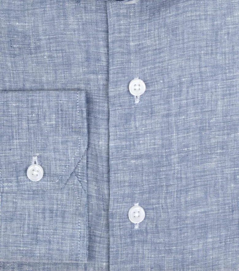 Camisa de popelina blanca lisa de fácil planchado