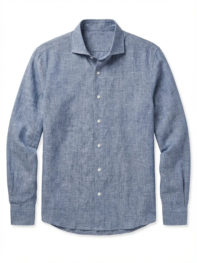 Camisa de popelina blanca lisa de fácil planchado