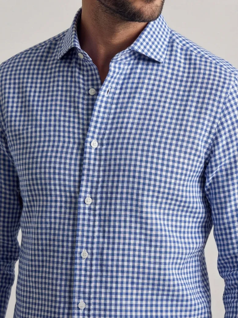 Camisa de popelina blanca lisa de fácil planchado