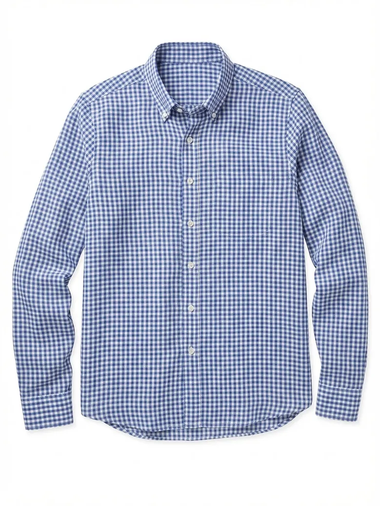 Camisa de popelina blanca lisa de fácil planchado