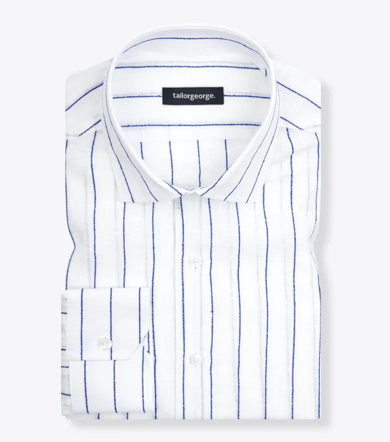 Camisa de popelina blanca lisa de fácil planchado
