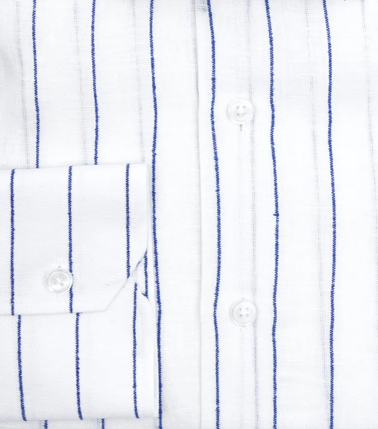 Camisa de popelina blanca lisa de fácil planchado