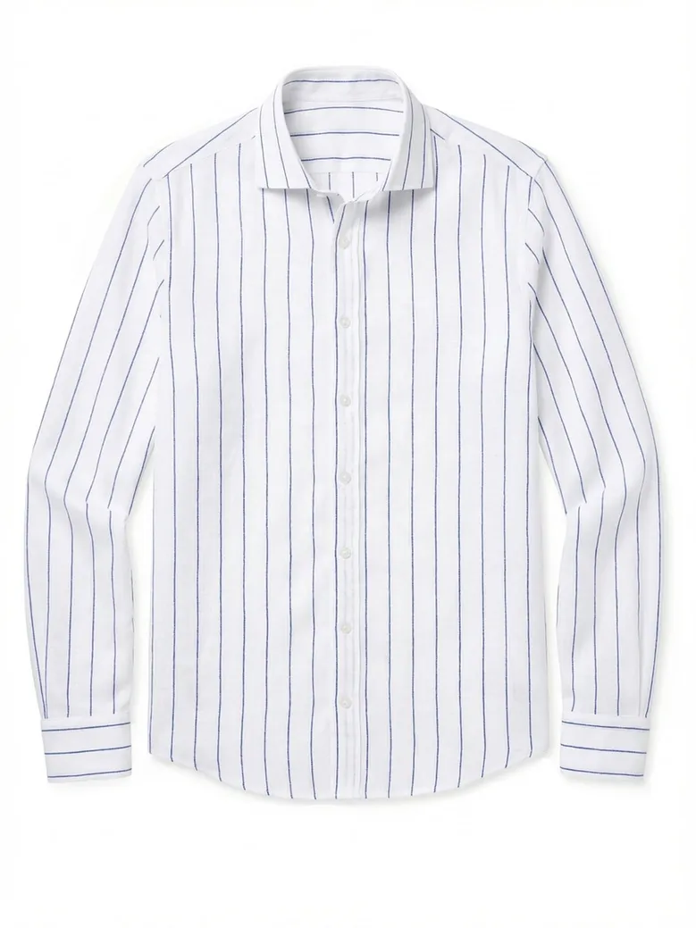 Camisa de popelina blanca lisa de fácil planchado