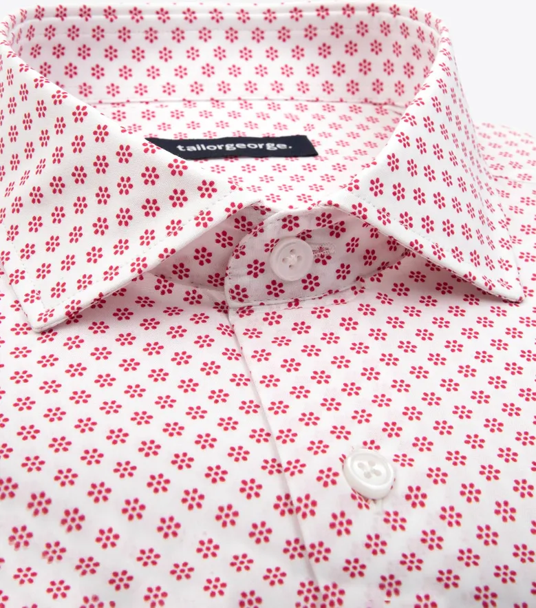 Camisa de popelina blanca lisa de fácil planchado