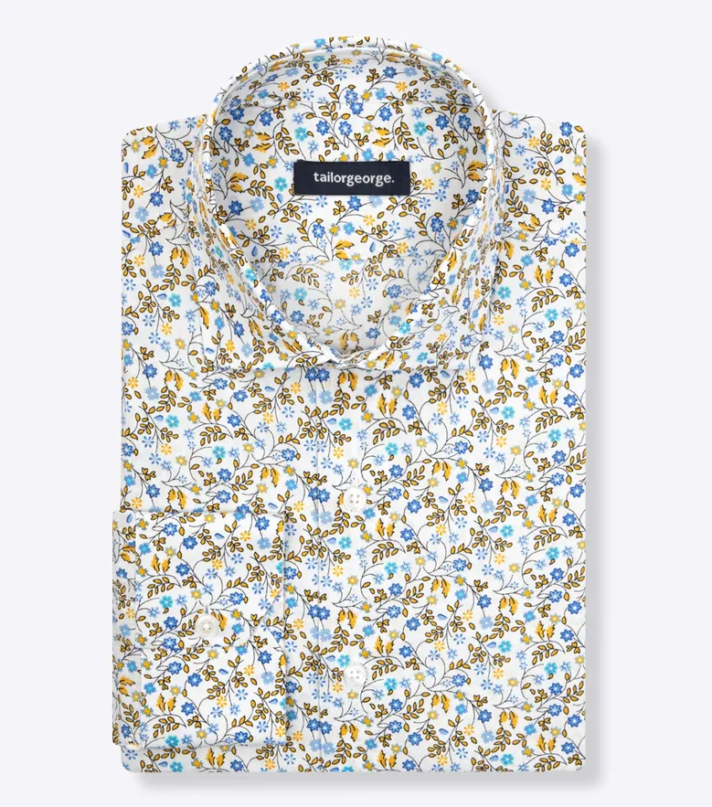 Camisa de popelina blanca lisa de fácil planchado