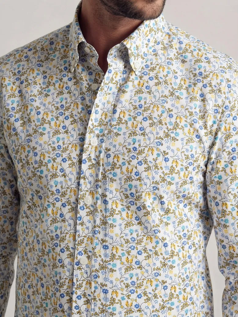 Camisa de popelina blanca lisa de fácil planchado