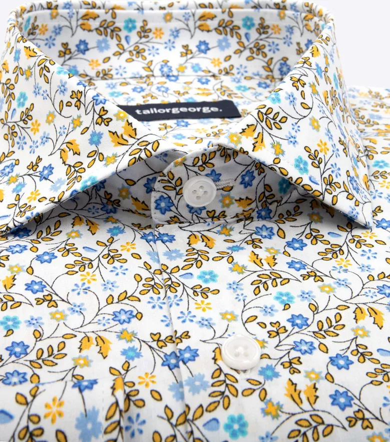 Camisa de popelina blanca lisa de fácil planchado