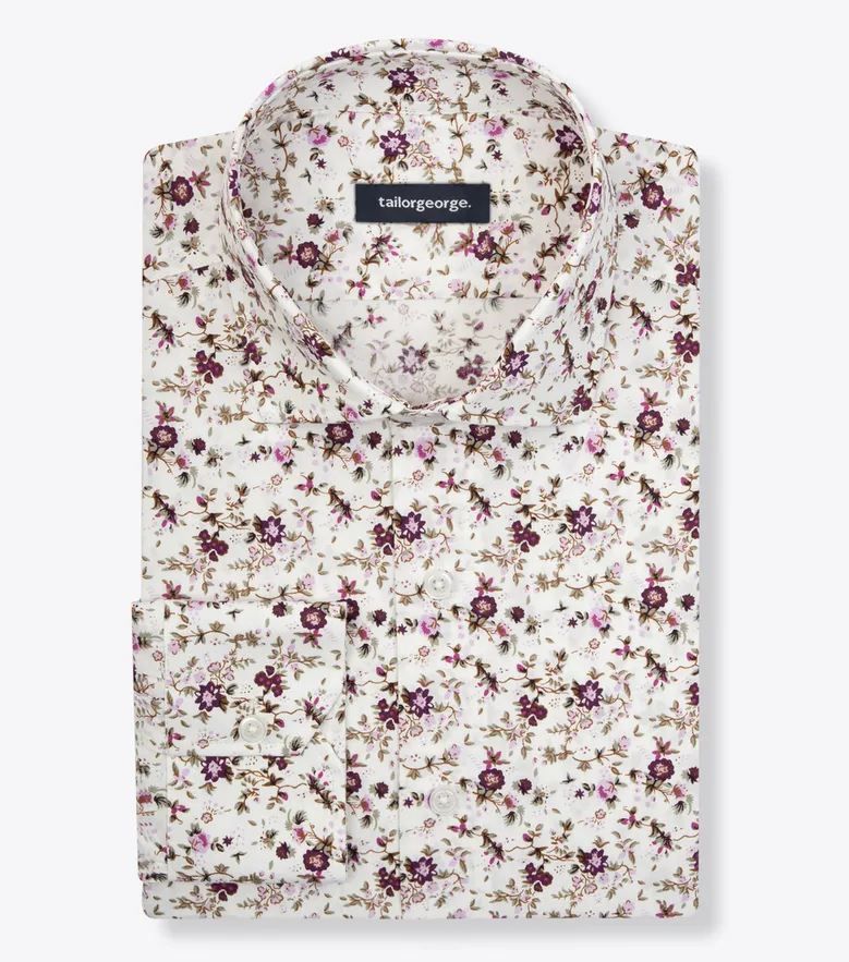 Camisa de popelina blanca lisa de fácil planchado