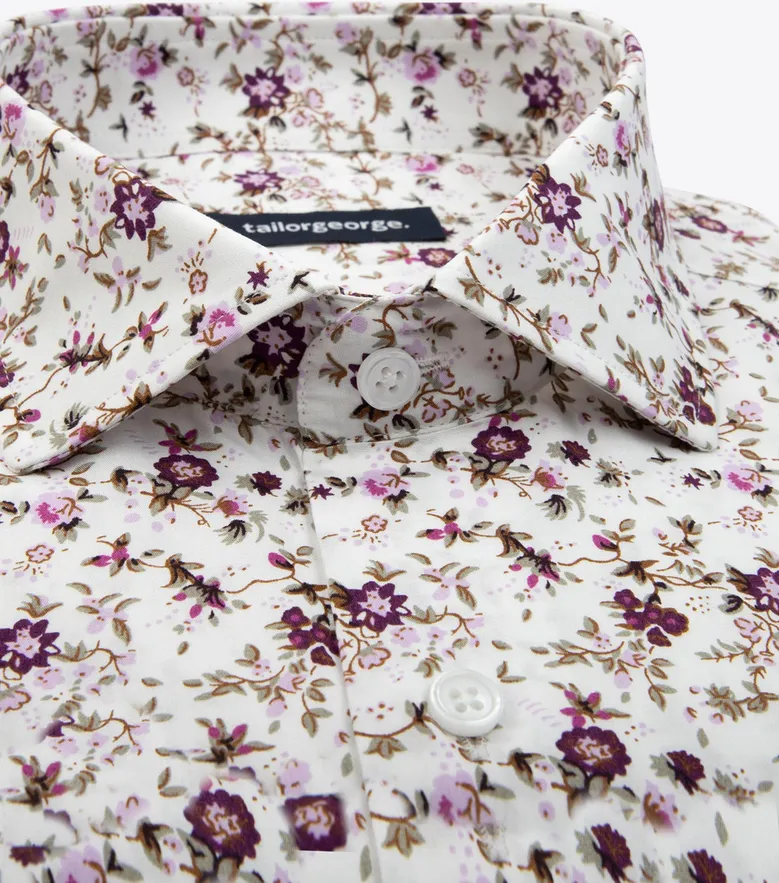 Camisa de popelina blanca lisa de fácil planchado