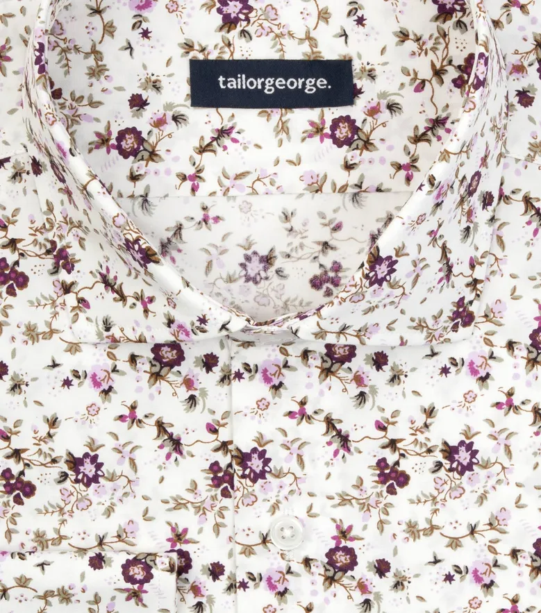 Camisa de popelina blanca lisa de fácil planchado