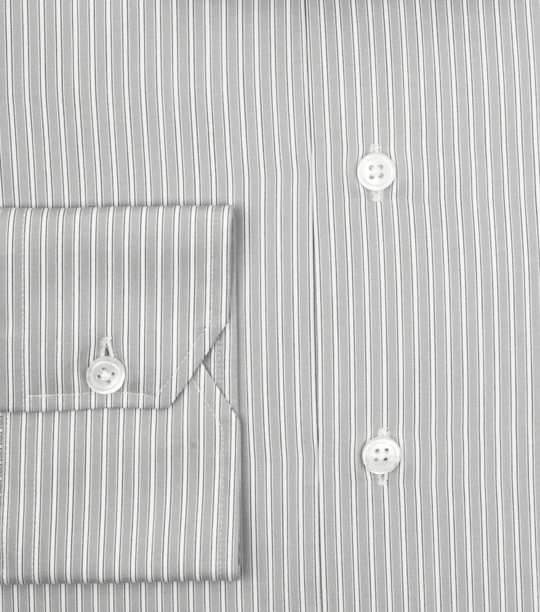 Camisa de popelina blanca lisa de fácil planchado