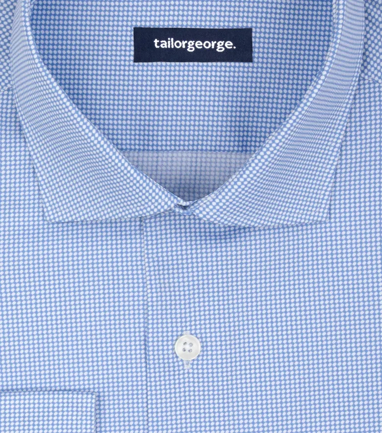 Camisa de popelina blanca lisa de fácil planchado