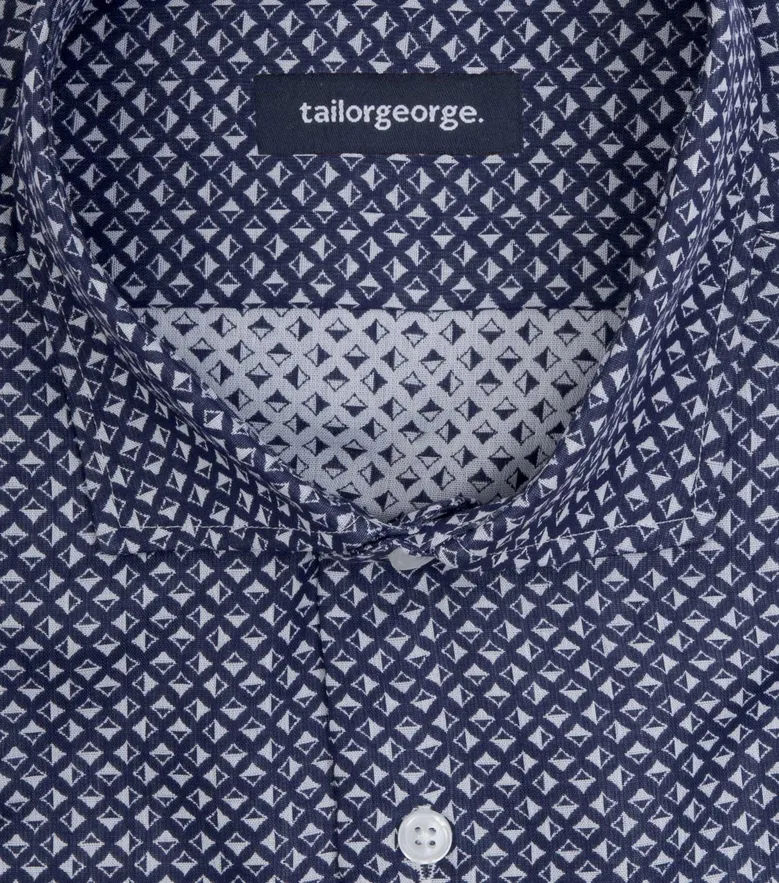 Camisa de popelina blanca lisa de fácil planchado