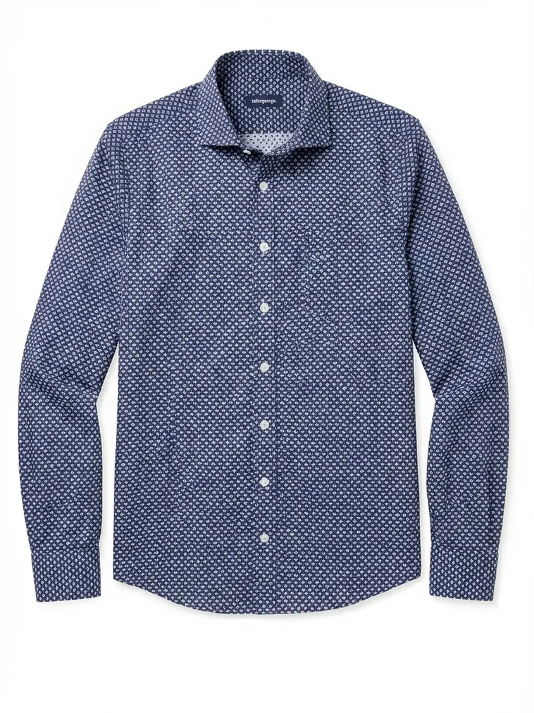 Camisa de popelina blanca lisa de fácil planchado