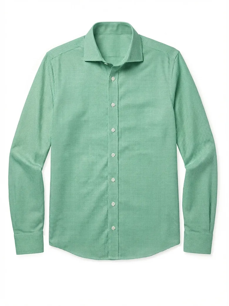 Camisa de popelina blanca lisa de fácil planchado