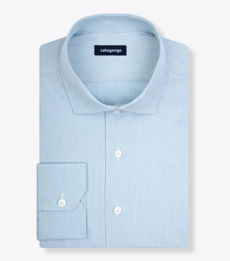 Camisa de popelina blanca lisa de fácil planchado