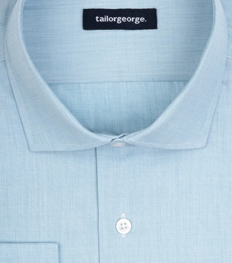 Camisa de popelina blanca lisa de fácil planchado