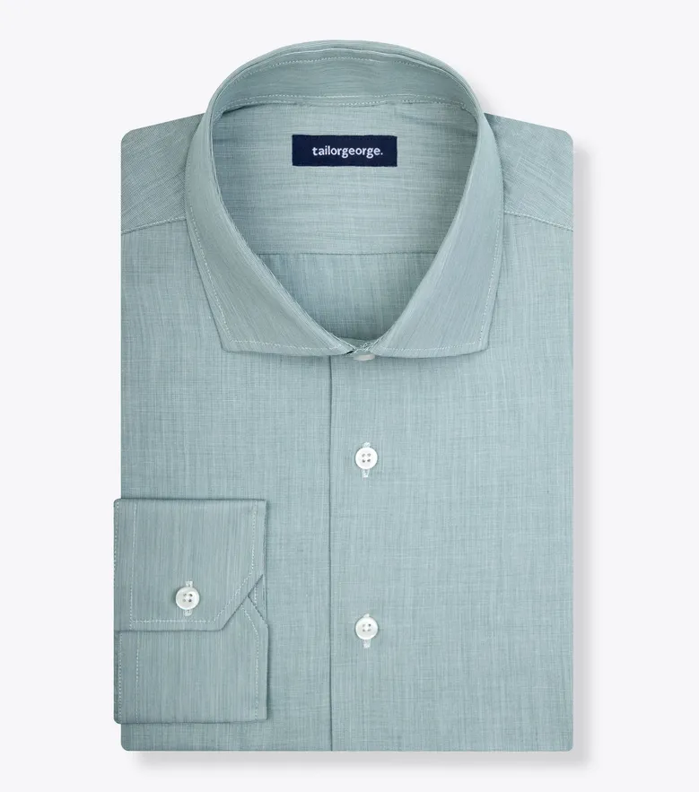 Camisa de popelina blanca lisa de fácil planchado