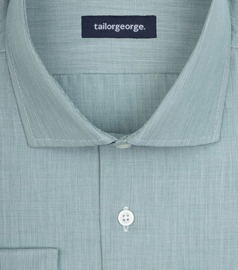 Camisa de popelina blanca lisa de fácil planchado