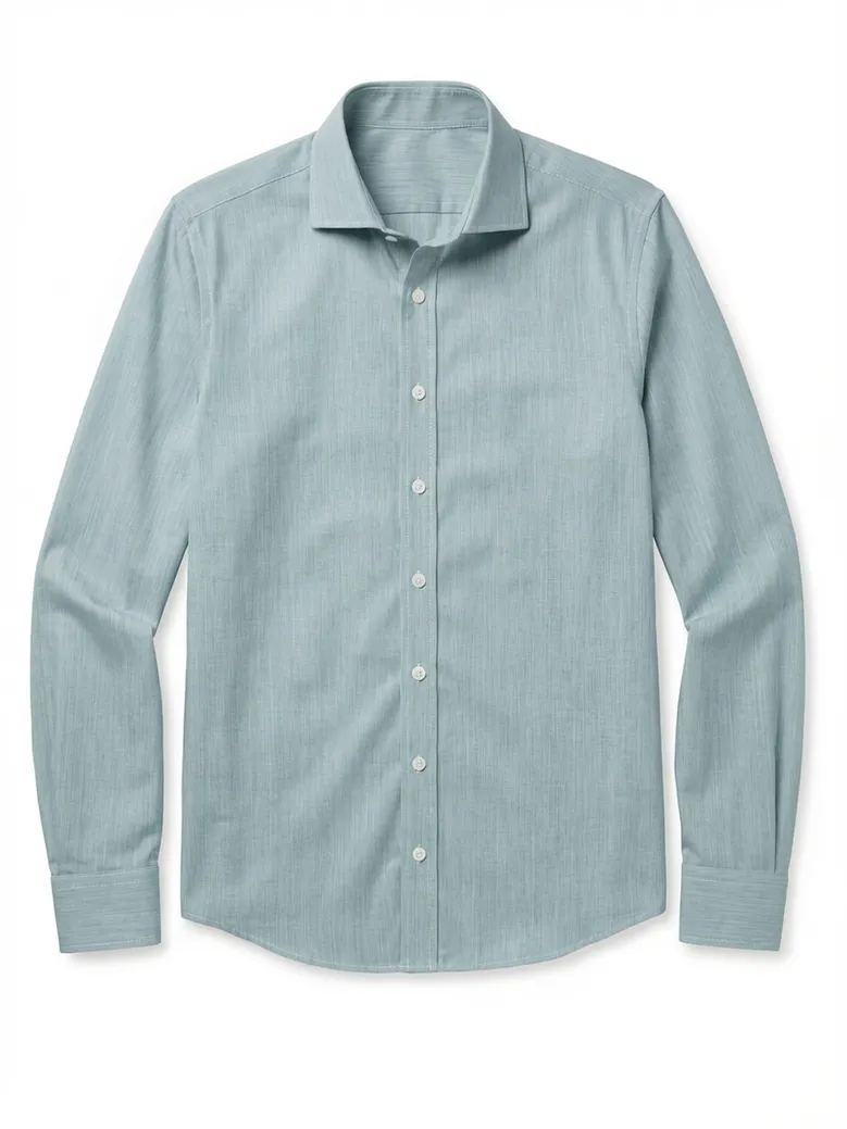 Camisa de popelina blanca lisa de fácil planchado