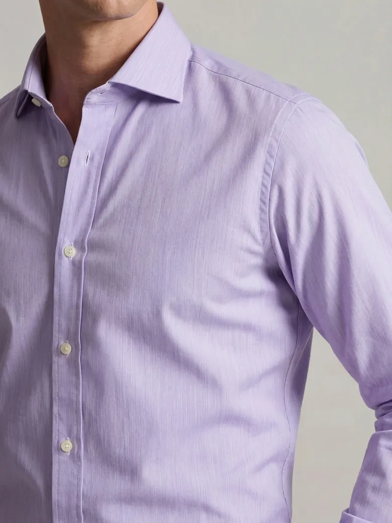 Camisa de popelina blanca lisa de fácil planchado