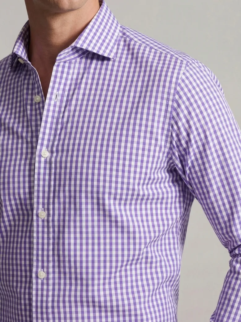 Camisa de popelina blanca lisa de fácil planchado