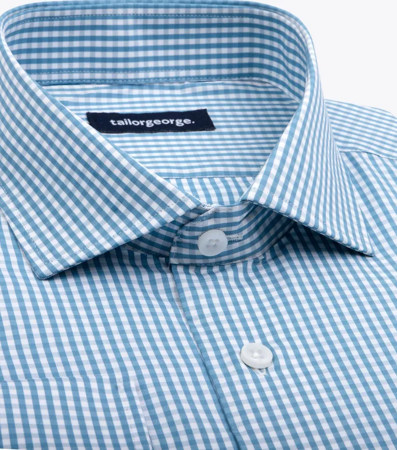 Camisa de popelina blanca lisa de fácil planchado