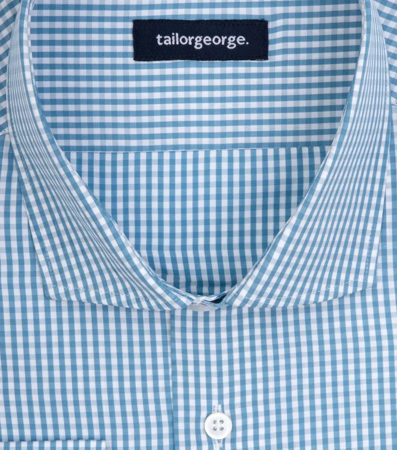 Camisa de popelina blanca lisa de fácil planchado