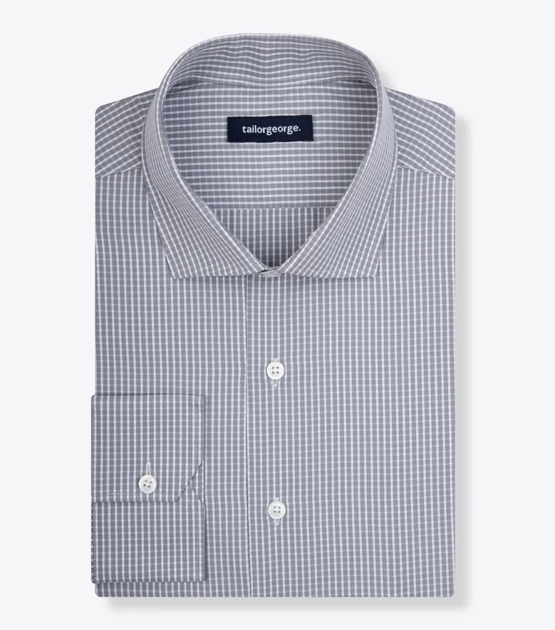 Camisa de popelina blanca lisa de fácil planchado