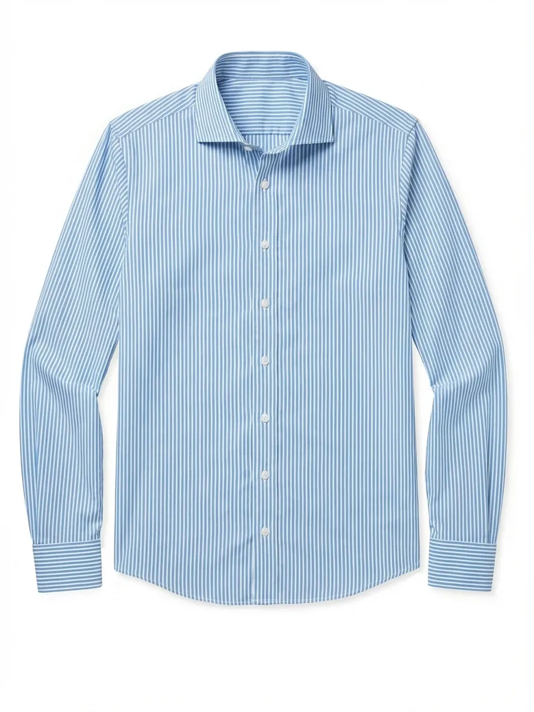 Camisa de popelina blanca lisa de fácil planchado