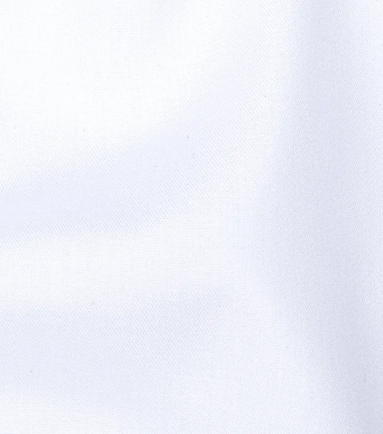 Camisa de popelina blanca lisa de fácil planchado