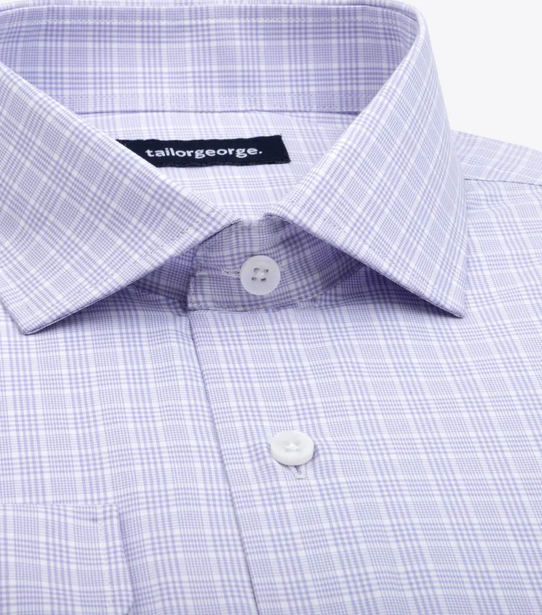 Camisa de popelina blanca lisa de fácil planchado