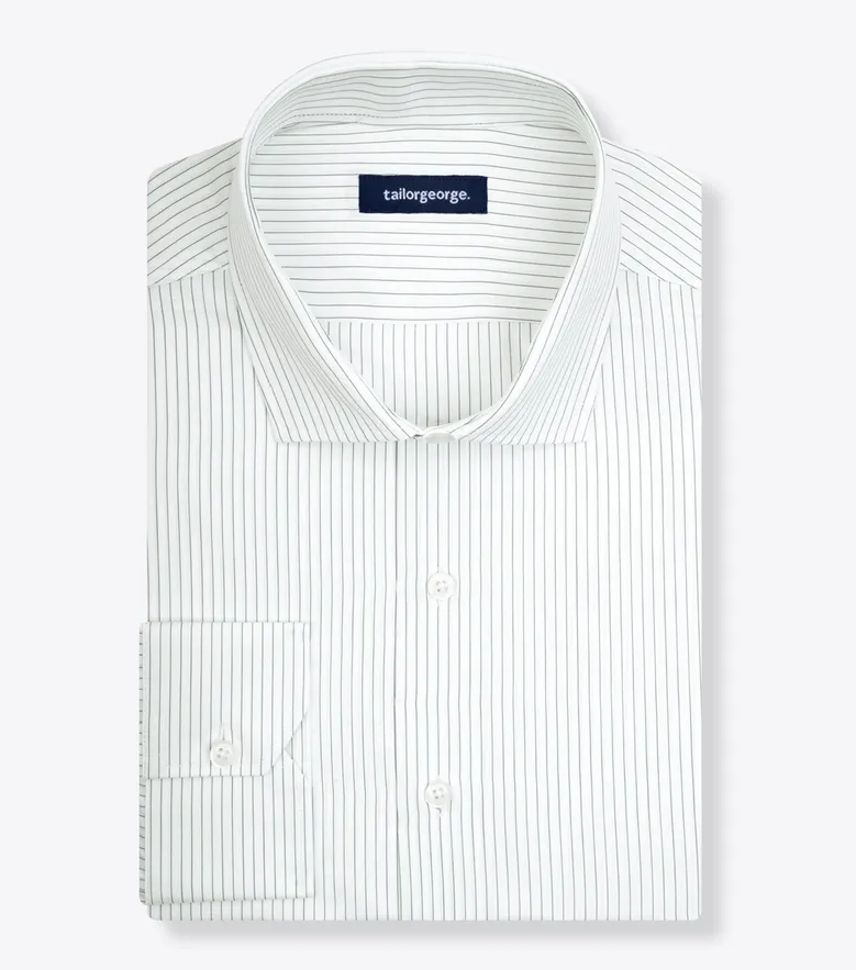 Camisa de popelina blanca lisa de fácil planchado