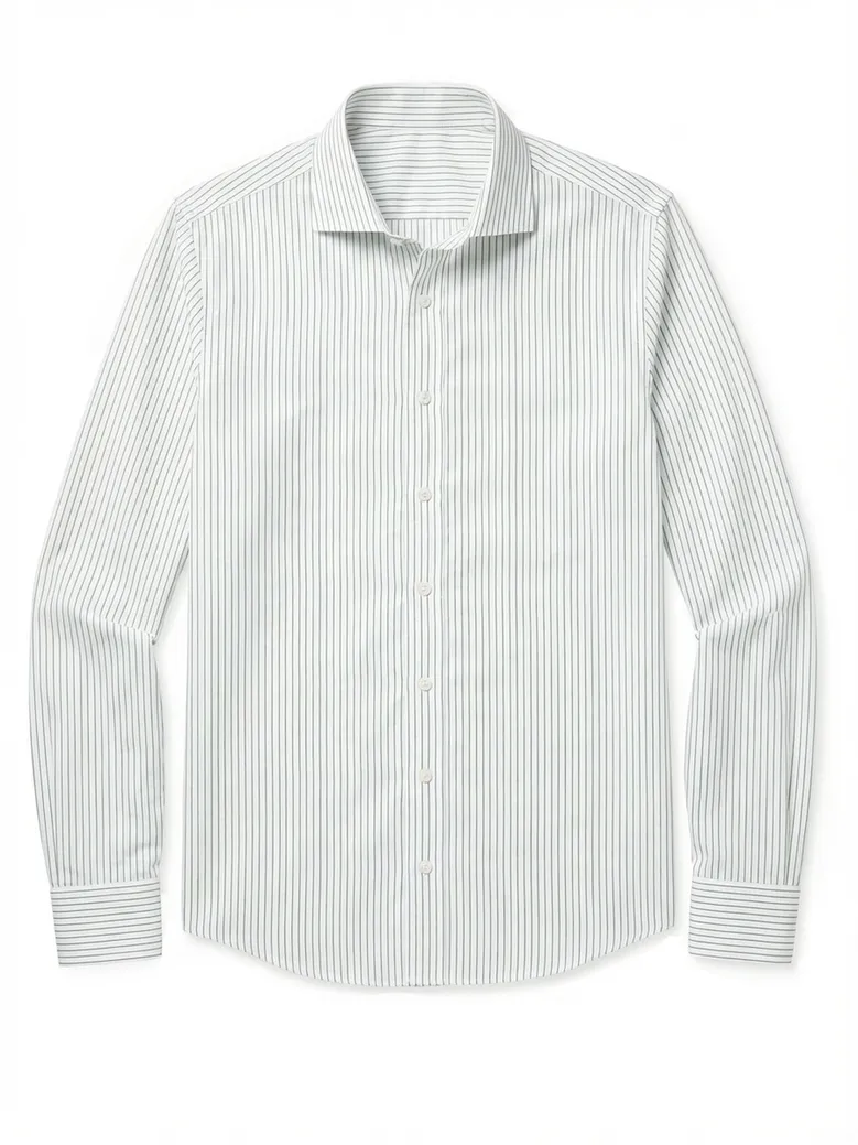 Camisa de popelina blanca lisa de fácil planchado