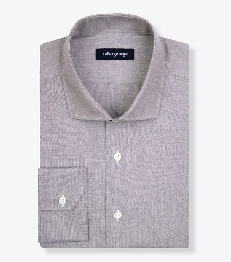 Camisa de popelina blanca lisa de fácil planchado