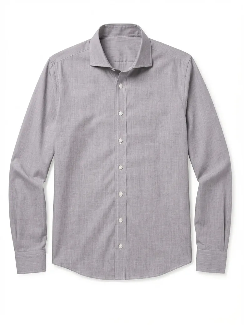Camisa de popelina blanca lisa de fácil planchado