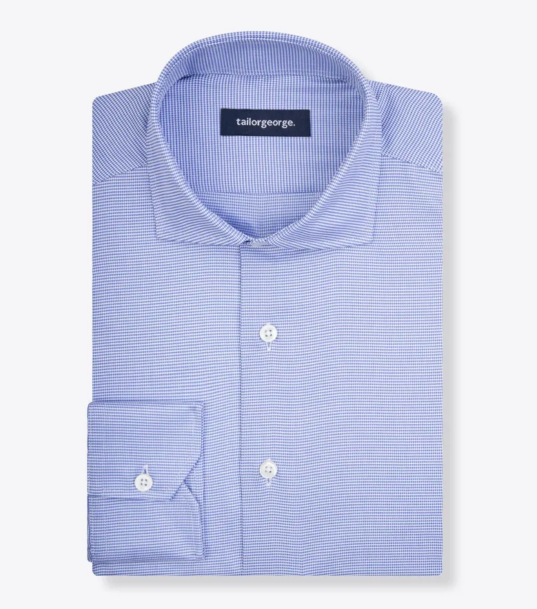 Camisa de popelina blanca lisa de fácil planchado