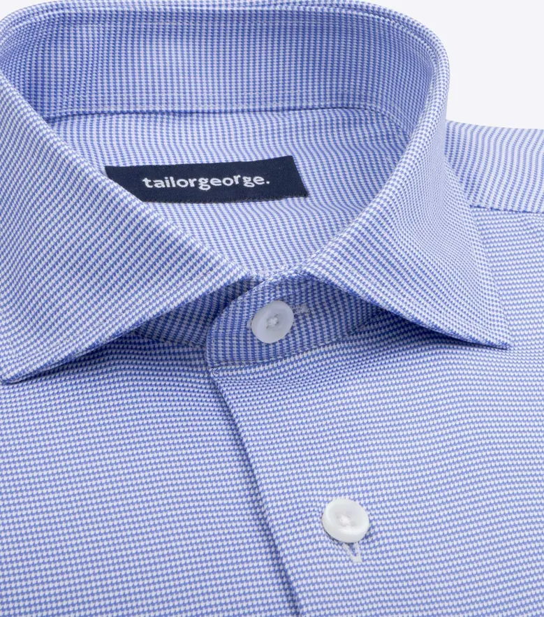 Camisa de popelina blanca lisa de fácil planchado