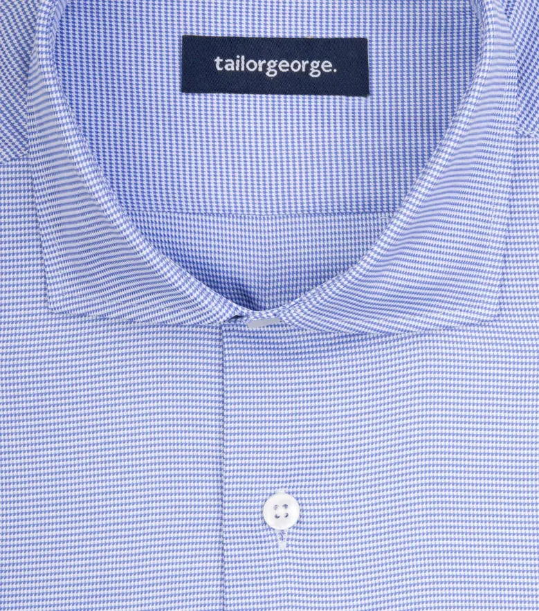 Camisa de popelina blanca lisa de fácil planchado