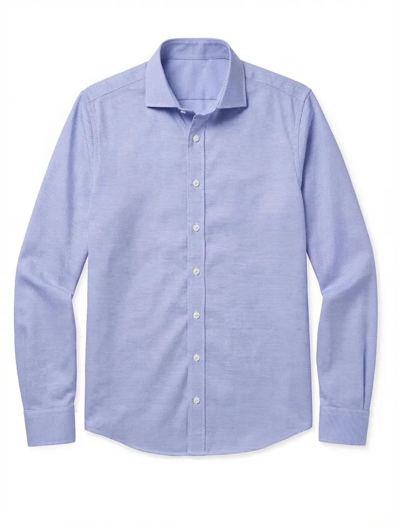Camisa de popelina blanca lisa de fácil planchado