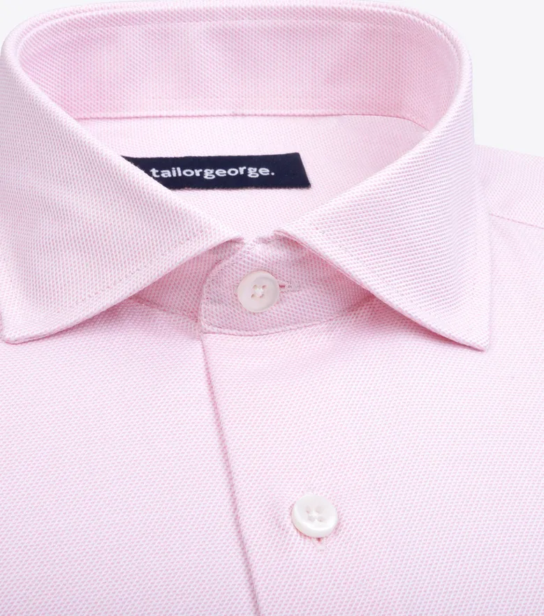Camisa de popelina blanca lisa de fácil planchado