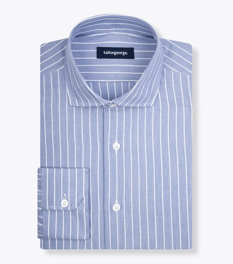 Camisa de popelina blanca lisa de fácil planchado
