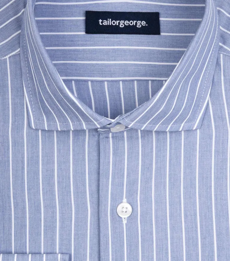 Camisa de popelina blanca lisa de fácil planchado